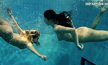 لقاء مذهل تحت الماء بين زوجين مثليين